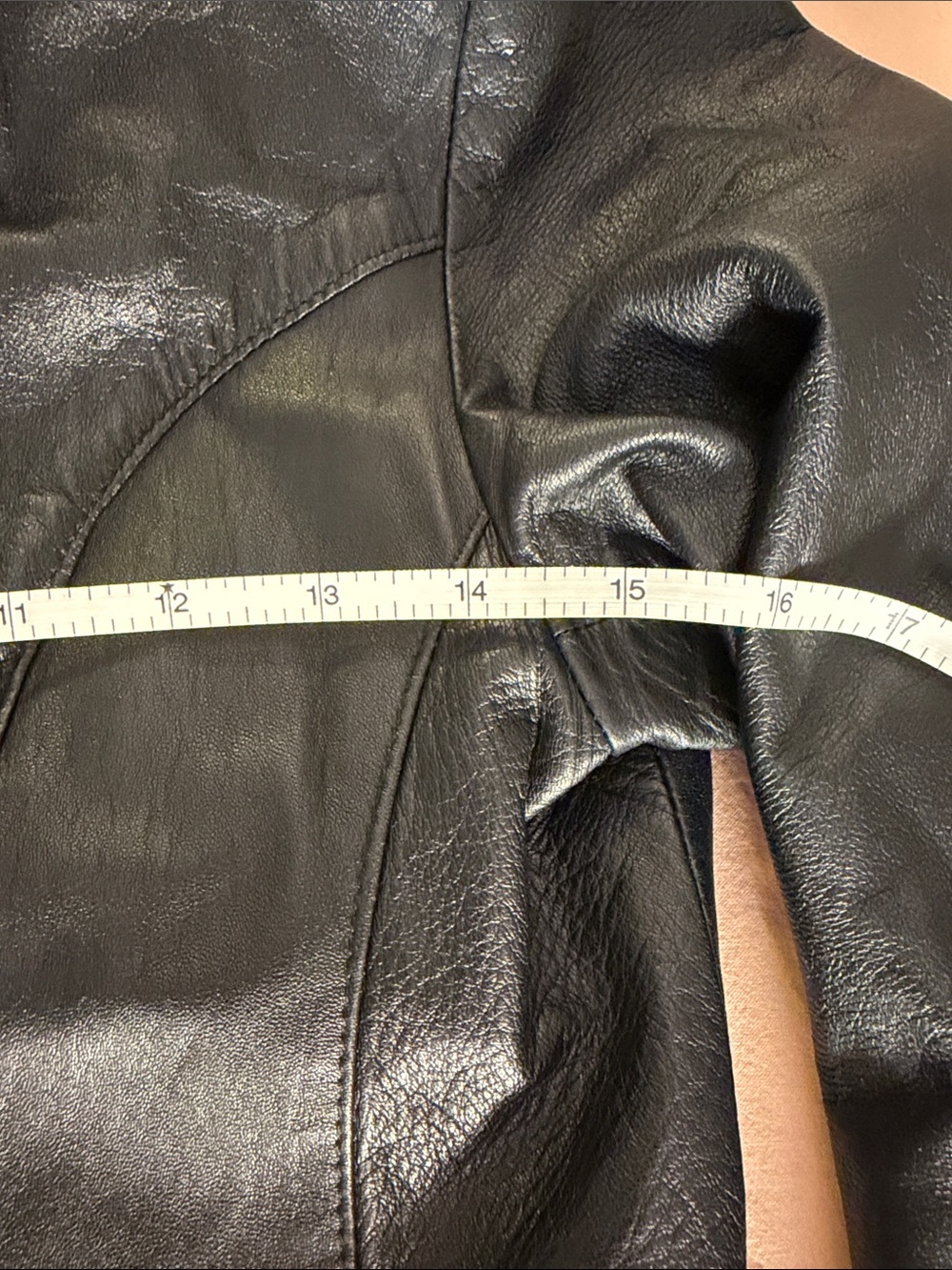 Canali Vintage Black Leather Jacket ya - Picture 10 of 14